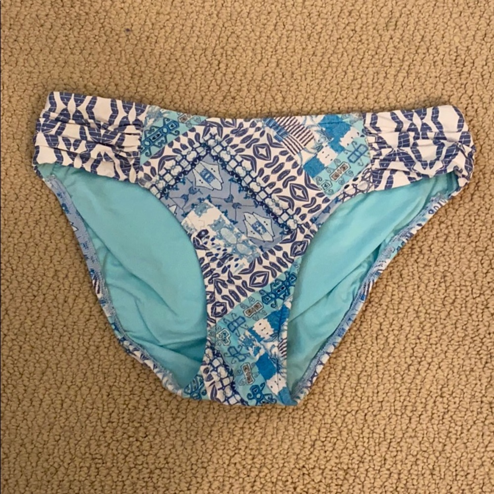 Seafolly Patterned Bathing Suit Bikini Bottoms